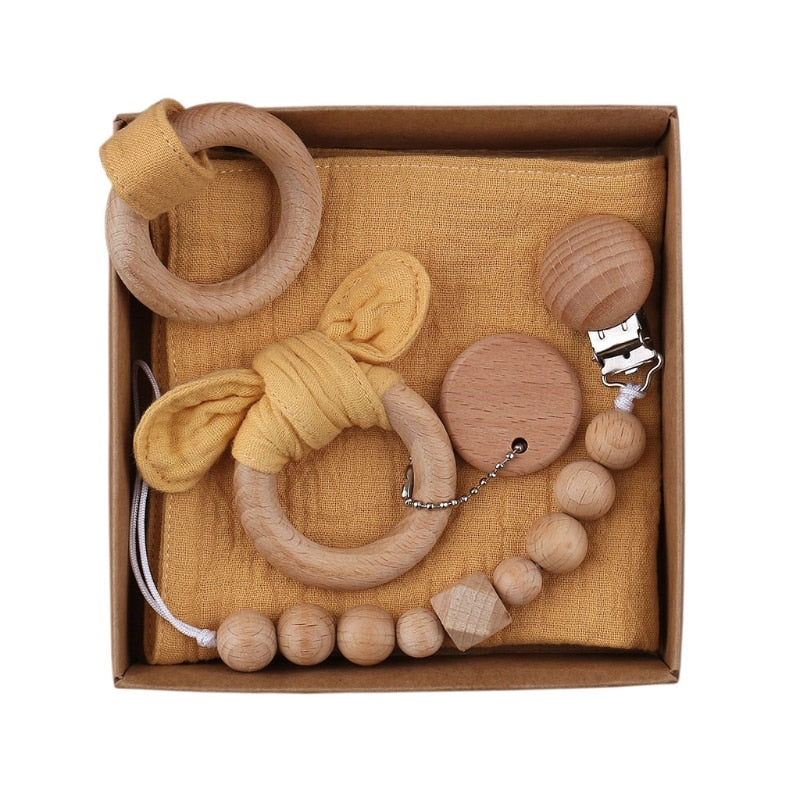 Lovey and Mini Bun Teether Gift Set