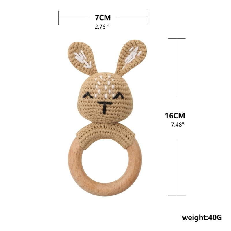 Bunny Burrow Baby Rattle and Teether