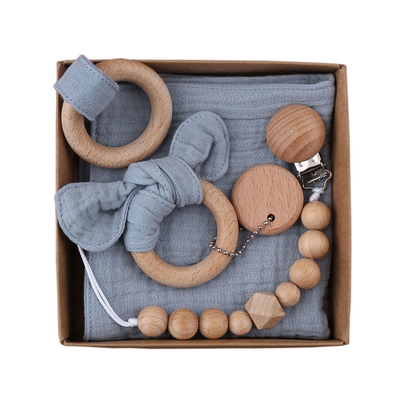 Lovey and Mini Bun Teether Gift Set