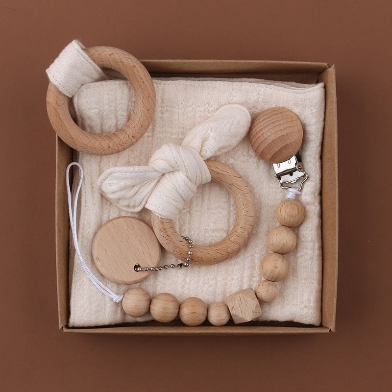 Lovey and Mini Bun Teether Gift Set