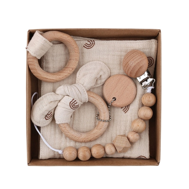 Lovey and Mini Bun Teether Gift Set