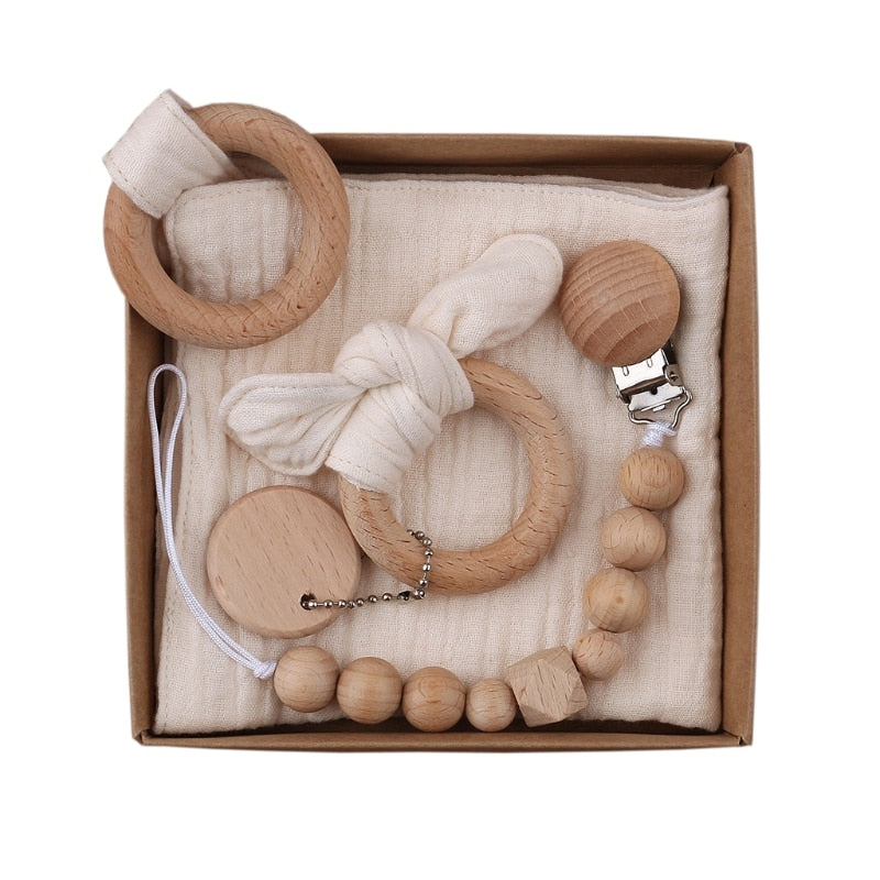 Lovey and Mini Bun Teether Gift Set