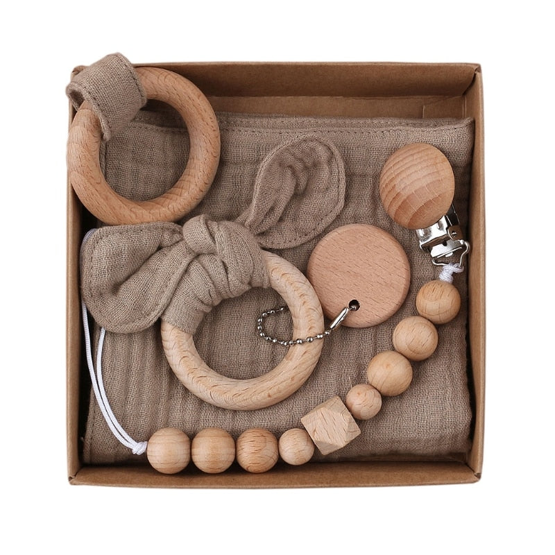 Lovey and Mini Bun Teether Gift Set