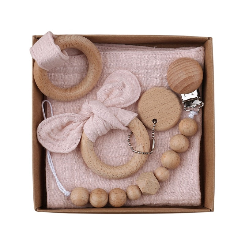 Lovey and Mini Bun Teether Gift Set