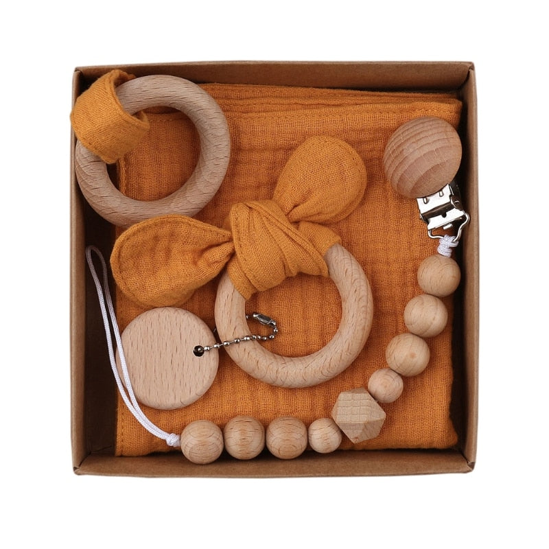 Lovey and Mini Bun Teether Gift Set