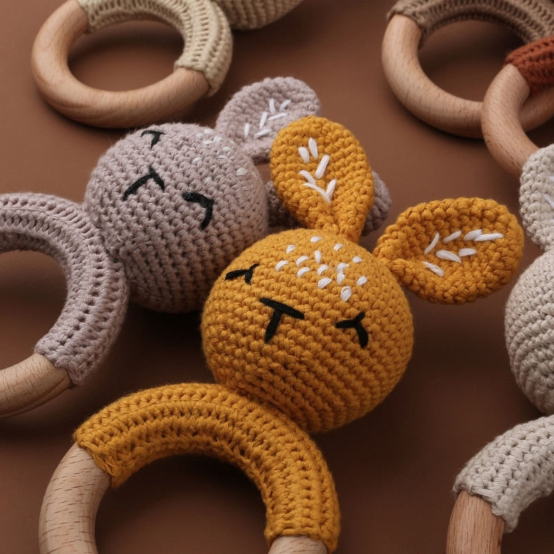 Bunny Burrow Baby Rattle and Teether