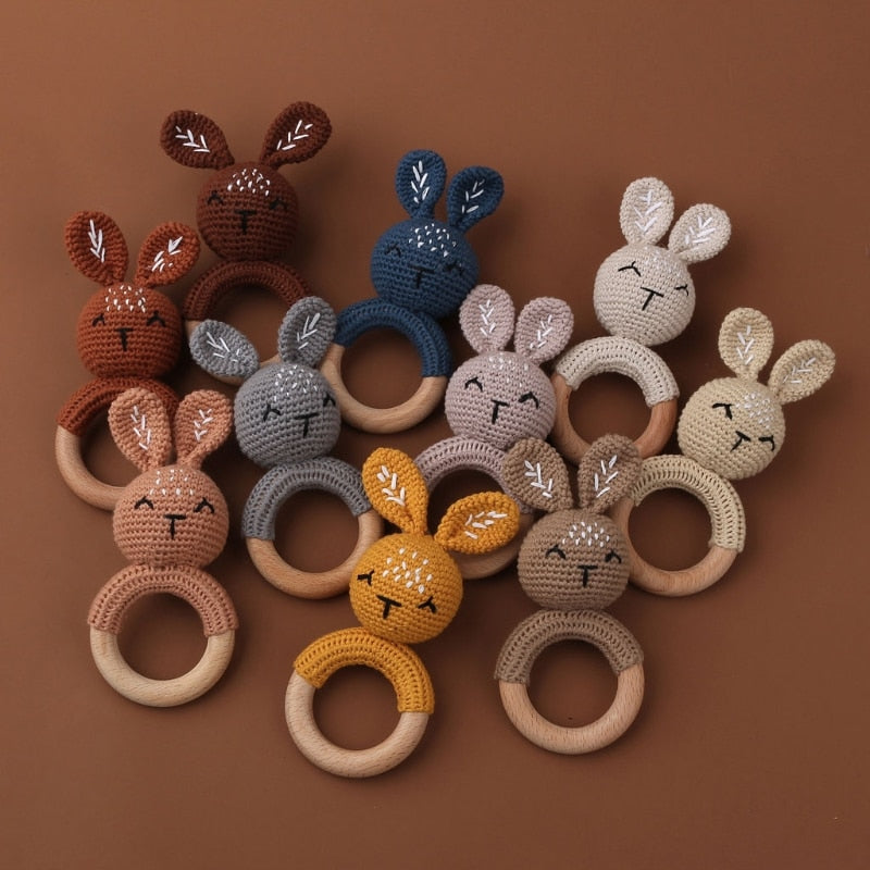 Bunny Burrow Baby Rattle and Teether